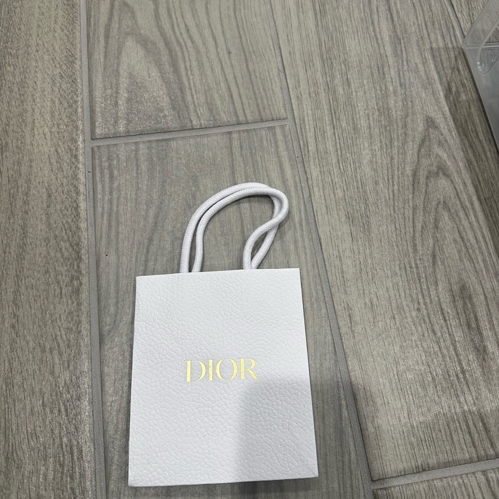 Small Dior White Shopping Bag